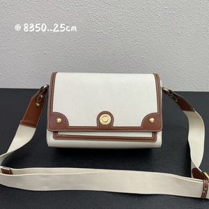 Luxus-Designer-Tasche Horseferry Print Canvas Note Bag Damen Umhängetaschen Leder Mode Handtasche Vintage Umhängetaschen Neu 2022