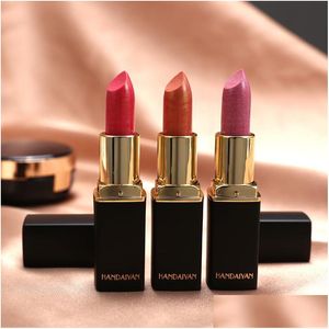 Lip Gloss Dro New 9 Color Handaiyan Mermaid Shiny Metallic Lipstick Pearlescent Changing In Stock With Gift Drop Delivery Health Bea Dh2Xx