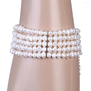 Braccialetti con ciondoli Bracciale con perle d'acqua dolce di tendenza multistrato in stile coreano Personalità della moda Europa e Stati Uniti