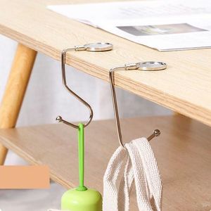 Hooks Multifunctional Desk Portable Stainless Steel Stick-free Desktop Umbrella Bag Organizer Holders For Office Table Hook Rack