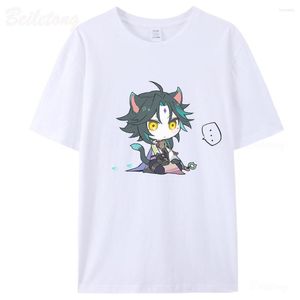 Women's T Shirts Genshin Impact Shirt Sweet Funny Print Xiao Venti Anime Teescotton Short Sleeve O-Neck Harajuku Summer Girls Y2k Tops Loose