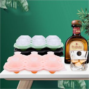 Outras ferramentas de cozinha bar 6Grid 4x5cm Diamond Sile Ice Cube Mold Creative Diy Maker Reutilable Icemaking Box Grade Icetray para DHGLM