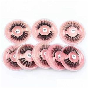 False Eyelashes Lashes In Bk Eyes Natural Long Fake Fluffy Wispy 3D Mink Soft Thick Handmade Circle Lash Cases Packing Good Price An Dhmdz