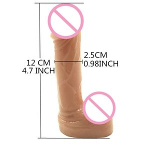 NXY PRODUTOS DE SEXO VILOS Little Dildo Erótico Realista Dick Mini tamanho de carne nep pênis anal zuignap brinquedos adultos para mulheres 1216