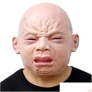 Decorazione per feste Cosmask Halloween Cry Mask Baby Mask Latex Piangere Child Masches Maschere Fancy Abito Festa Festa Deliver￠ consegna Ho Dhlwy