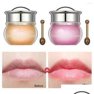 Lip Gloss Safe Langlebige Reparatur Falten Creme Masque mit Löffel Antidrying Drop Lieferung Gesundheit Schönheit Make-Up Lippen Dhmjt