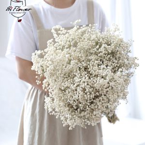 Dried Flowers Natural Preserved Gypsophila Paniculata Baby's Breath Flower Bouquet Wedding Home Decor for P o Props Decoration 230111