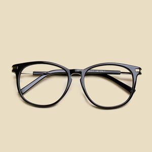 Solglasögon ramar mode retro runda ögonglasögon ram män kvinnor 2023 vintage glasögon myopia recept transparent glasskådespelar e