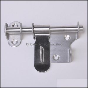 Other Door Hardware Stainless Steel Security Bolts Turn Left Or Right With Lock Hole Heavy Duty Screws Latch Drop Delivery Home Gard Otagu