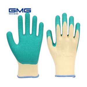 Rękawiczki robocze gumowe 12 par GMG Konstrukcja odporna na żółte ścieranie