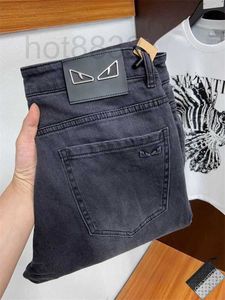 Herrenjeans Designer Neue Hosen Hardware Kleine Monsteraugen Slim Fit Gerades Bein Lässig EKD9