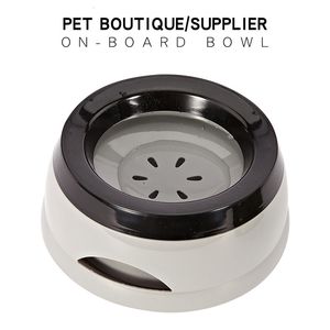 Ciotole per cani Mangiatoie per animali domestici Galleggianti Bocca non bagnata Cat No Spill Mangiatoia per acqua potabile Accessori per supporto portatile in plastica 230111