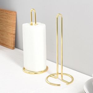 Крюки рельсы 1pc Большой открытие дизайна кухня железная рулона держатель бумаги для ванной комнаты для салфетки для салфетки проста и элегантно