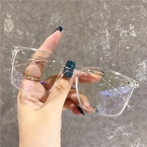 Sunglasses Frames Anti Blue Light Glasses Square Frame 2023 Women's Eyeglasses Blocking Gaming Vintage Men Spectacles