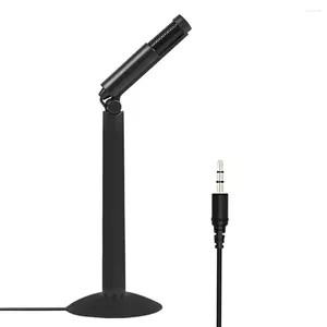 Microphones Live Performance Video Calls Conference Desktop Microphone Computer Laptop 3.5mm Plug Universal Home Office Portable