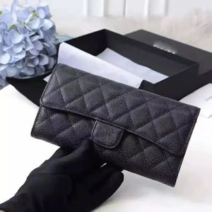 Designer Women Wallets Luxury Cluth Purse Fashion Tote Bag Sacoche Card Holders Alma Bb Bag Black Caviar Leather