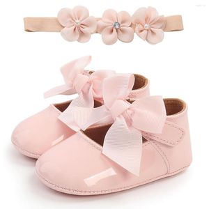 First Walkers Princess Bow Scarpe per bambini Suole morbide antiscivolo Neonate Moda 0-18 mesi Per i regali