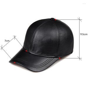 Ball Caps Winter Winter atacado 2023 Moda Genuine Leather Baseball 9 Painel Mantenha Chapéus de Chave Homem Homens Mulheres Casquette de Bone