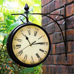 Desk Table Clocks European style Double sided Modern Design Large Wall Clock Creative Classic Monochrome Quartz Fashion Watches 230111