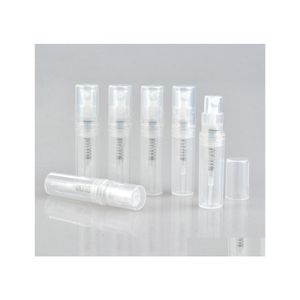 梱包ボトル卸売2 mlボトルあたり2 mlプラスチッククリアスプレーアトマイザー空の化粧品コンテナチューブSN1290ドロップデリバリーオフィスSCH DH0X4