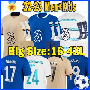 XXXL 4XL Sterling #17 Soccer Jerseys 23 23 Begr￤nsad utg￥va Mount Werner Havertz Ziyech Pulisic Jorginho 2022 2023 Camiseta Kante Long Sleeve Men Kids Football Shirt