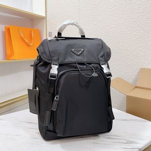 Nylon Backpack Unisex Backpacks Men Women Handbags Purse Triangle Waterproof Shoulder Bags Side-release Buckle Zipper Pocket Large Capacity Tote Bag Back Pack