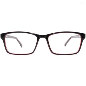 Solglasögon ramar CP039 Fashion Crystal Black Red Blue Transparent Rectangle Lens Form Translusent Color Optical Glasses Eyewear Plastic