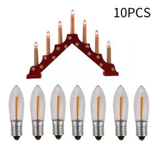 LED Candle Light Wymienne żarówki do łańcuchów 12V-23V AC Bazgat Kuchnia Lampy domowe Dekor żarbowy 10pcs P1i1