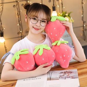 Plush Backpacks Kawaii Fruit Strawberry Toy Cute Food Stuffed Dolls Soft Pillows Decor Home Christmas Birthday Gifts ie for Girl Kid 230111