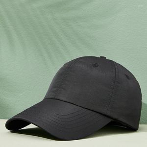 Top kapaklar erkek kadın yaz beyzbol şapkası hızlı kurutma şapkaları unisex nefes alabilen spor saf renk snapback şapka kemik ayarlanabilir