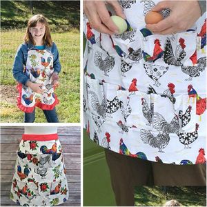 Aprons S M L Pockets Egg Collecting Harvest Apron Chicken Farm Work Carry Duck Goose For Farmer Dbc Drop Delivery Home Garden Textile Dhgcl