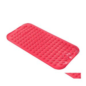 Bath Mats Nonslip Tub Pvc Antiskid Soft Bathroom Mas Mat Suction Cup Large Strong Shower Carpet Drop Delivery Home Garden Accessories Ot1Jy