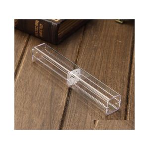Förpackningsboxar Retail Box Pen Plastic Transparent Case Gift Ballpoint Holerie Wholesale SN1238 Drop Delivery Office School Business Ind DH2C5