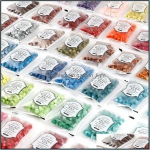 Свечи 100 шт./Сумка Colorffecing Wax Octagon Beads Monochrome Pea Свадебная вечеринка Приглашение