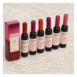 Lip Gloss New Arrival Red Wine Bottle Matte Tint Waterproof Long Lasting Lipgloss Moisturize Cosmetic Liquid Lipstick 6 Drop Deliver Dhy29