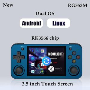 ANBERNIC RG353M CONSELHO DE JOGO DE MÃO DE MOLHO DE 3,5 polegadas IPS Touch Screen RK3566 Com 5G WiFi TV Out Retro Video Video Games Consoles Caixa de player