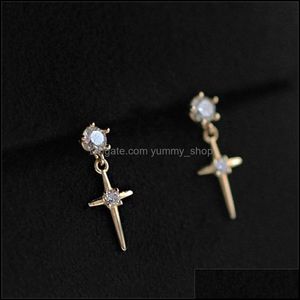 Charm Fashion Mothers Diamond Earrings Selling Girls Cross In 2021 Wholesale Of European And American Jewelry 849 R2 Drop Delivery Dhnrq