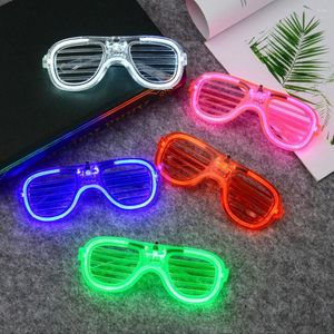 Okulary przeciwsłoneczne Rozświetlające odcienie Migające Luminous Rave Noc Świąteczne zajęcia Ślub Dekoracja urodzinowa Okulary przeciwsłoneczne Nowość Okulary LED