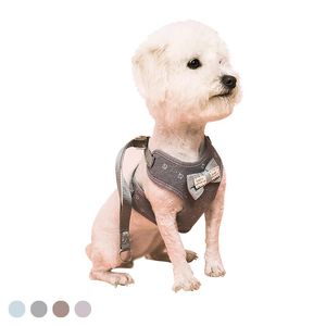 Dog Collars Outdoor Walking For Puppy Soft Comfortable Pet Harnesses No Pull Adjustable Lovely Vest 7 Colors Waterproof Dogs Leash & Leashes