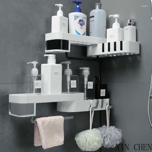 Set di accessori per il bagno Decorazioni per la casa Ripiani per bagno girevoli Porta shampoo per doccia Organizzatore per cucina Mensola ad angolo per parete