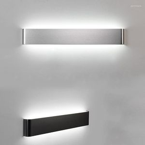 Lâmpadas de parede Lâmpada nórdica Led Wandlamp Back espelhar luminárias de moda Fashion Aluminum Home Stair ao lado de Arandela