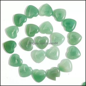 Stone 20Mm Small Green Aventurine Natural Heart Polished Healing Love Hearts Crystal Crafts For Home Decor Drop Delivery Jewelry Dhe7L