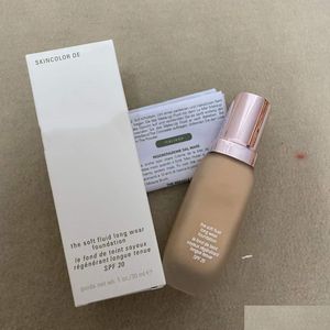Foundation Top Quality Liquid The Soft Fluid Long Wear 30Ml Makeup Drop Delivery Health Beauty Face Dhane