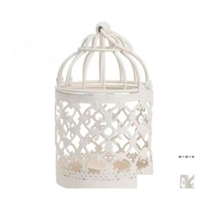 Candle Holders Metal Birdcage pusta posiadacz Vintage Holdager Dekoracja domu Weddna romantyczne zapasy urodzinowe Walentynki D OTS6O