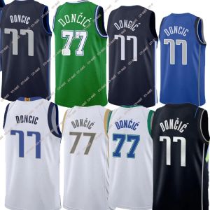 Benutzerdefiniertes Basketballtrikot Luka Doncic 77 Dirk Nowitzki 41 Dinwiddie Hardaway Jr. Bullock Smith Powell Christian Wood Kleber Bertans 22-23 Neue Saisontrikots Männer Frauen