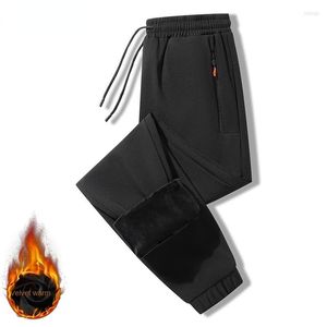 Men's Pants 2023 Men's Fleece Liner Warm Drawstring Casual Sports Trousers Trendy Brushed Sweatpants Winter Fashion Jogger