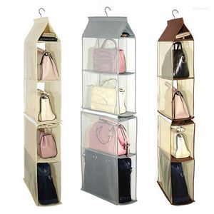 Storage Boxes Multi Pocket Handbags Organizer - Hanging Wardrobe Closet Handbag Women Stuff