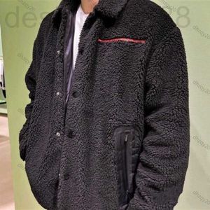 Giacche da uomo Designer P giacca in pile designer giacche antivento stile caldo invernale superare felpa spessa da donna da uomo camicia di flanella casual cappotto da baseball G9MF