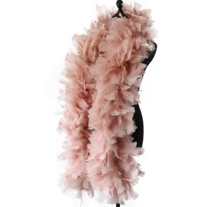 Other Home Garden 2 Meters Brown Turkey Feather Boa Big Fluffy Marabou Feathers Scarf For Cosplay 200g Costume Clothing Decoration Plume Boas 230111