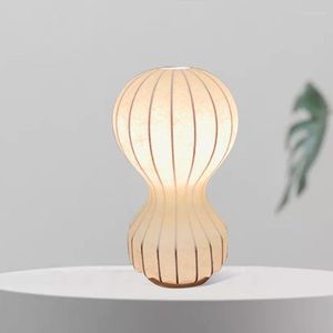 Lâmpadas de mesa Itália LED NORDIC SILK Bedroom Lâmpada de cabeceira da sala de estar Estudo de balão de ar decorativo decorativo